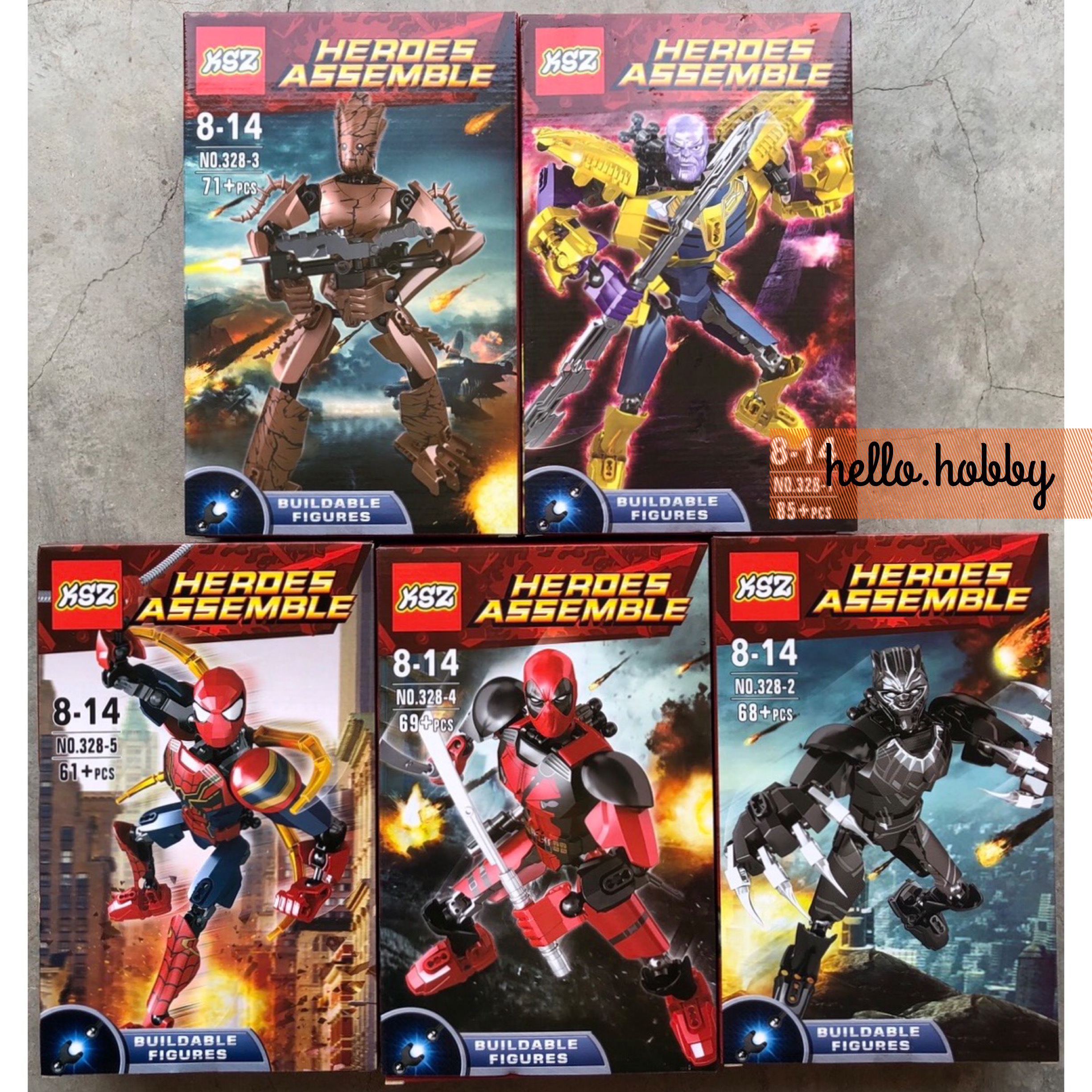 KSZ 328 1-5 Buildable Figure Avengers