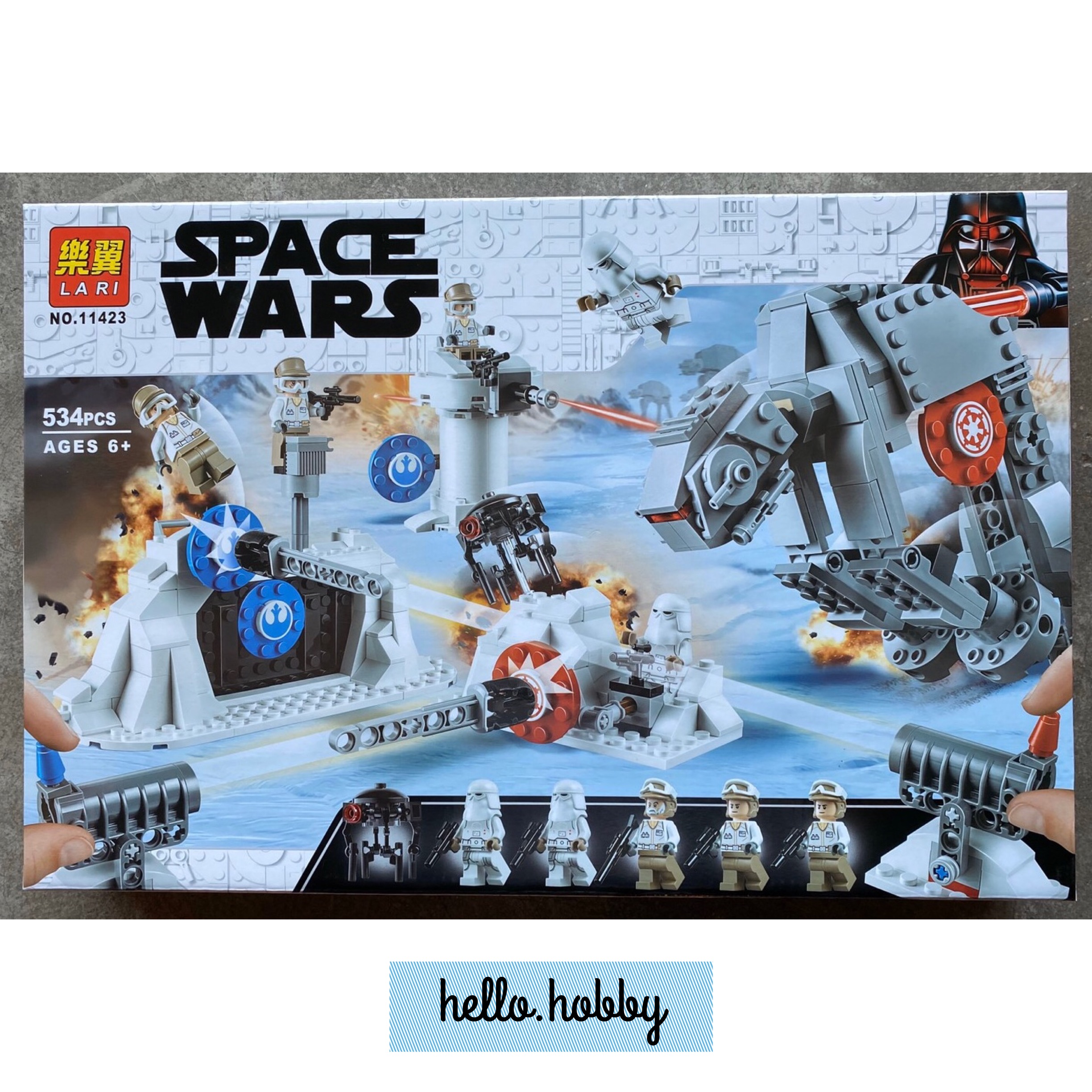 Lari 11423 Star Wars Action Battle Echo Base Defence 534pcs