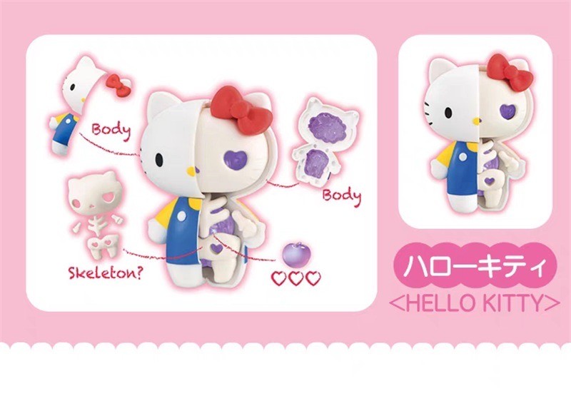 โมเดล Sanrio - Kaitai Fantasy - Sanrio Mix Half-Skeleton