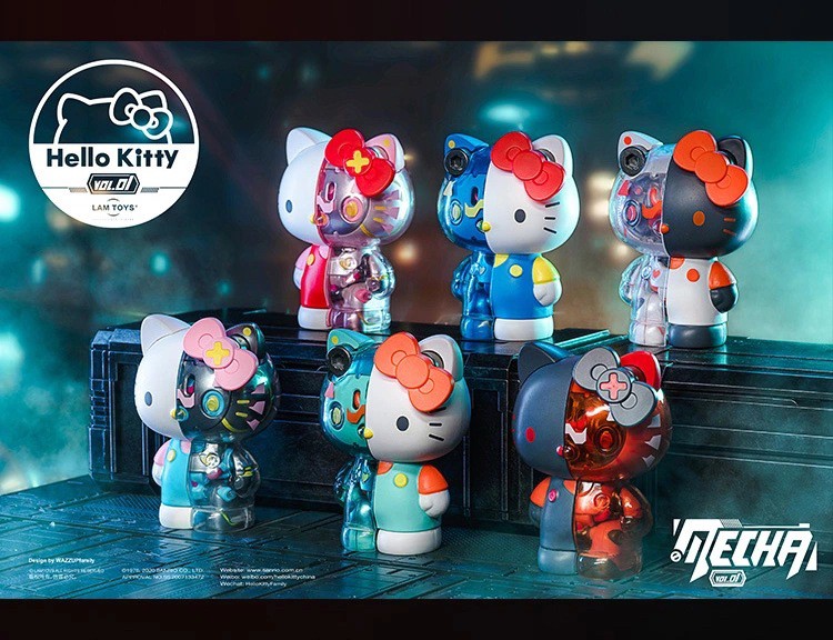 Mecha Hello Kitty Vol.01 Series Blind Box by Lam Toys (Set of 6+1)
