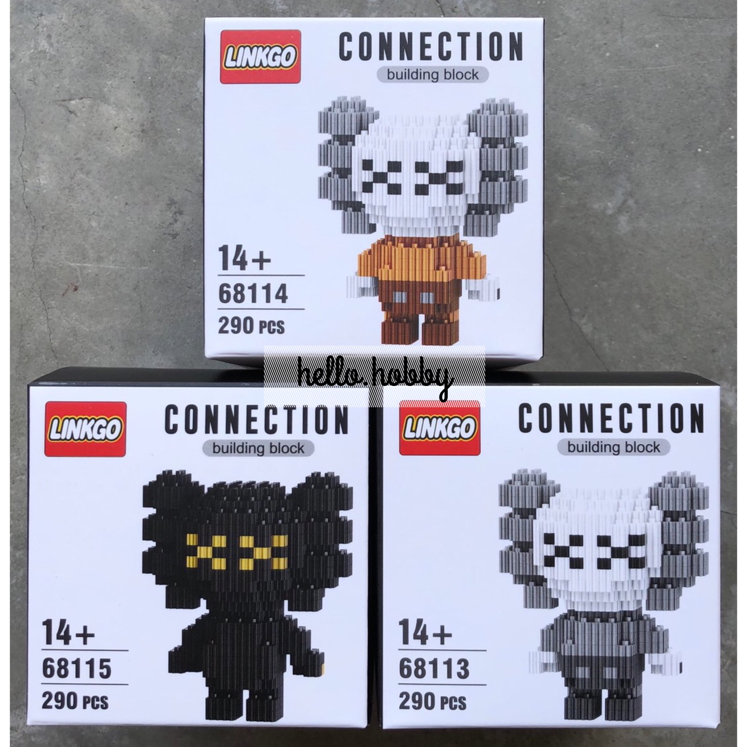 Linkgo 68113-68115 KAWS (แบบเฟือง)