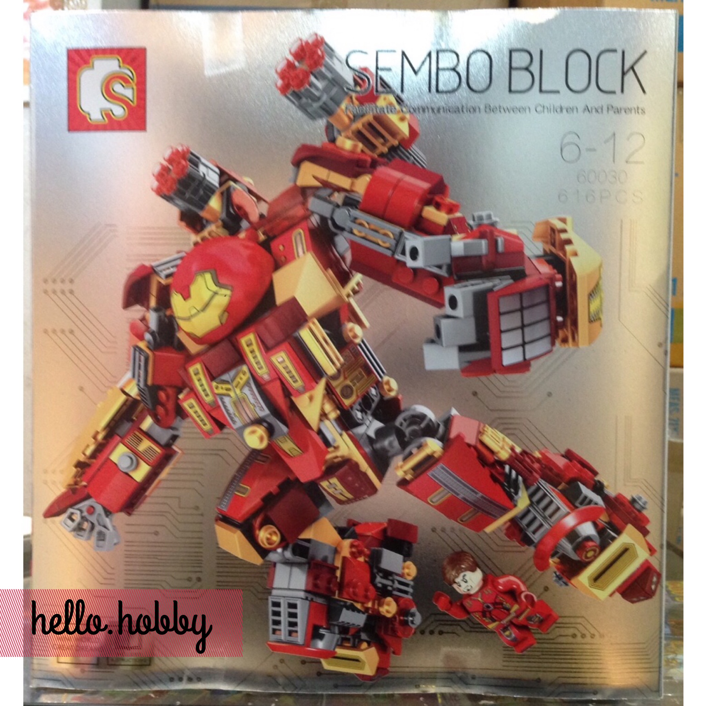 Sembo 60030 MK44 Iron Man Hulkbuster Mech 616pcs
