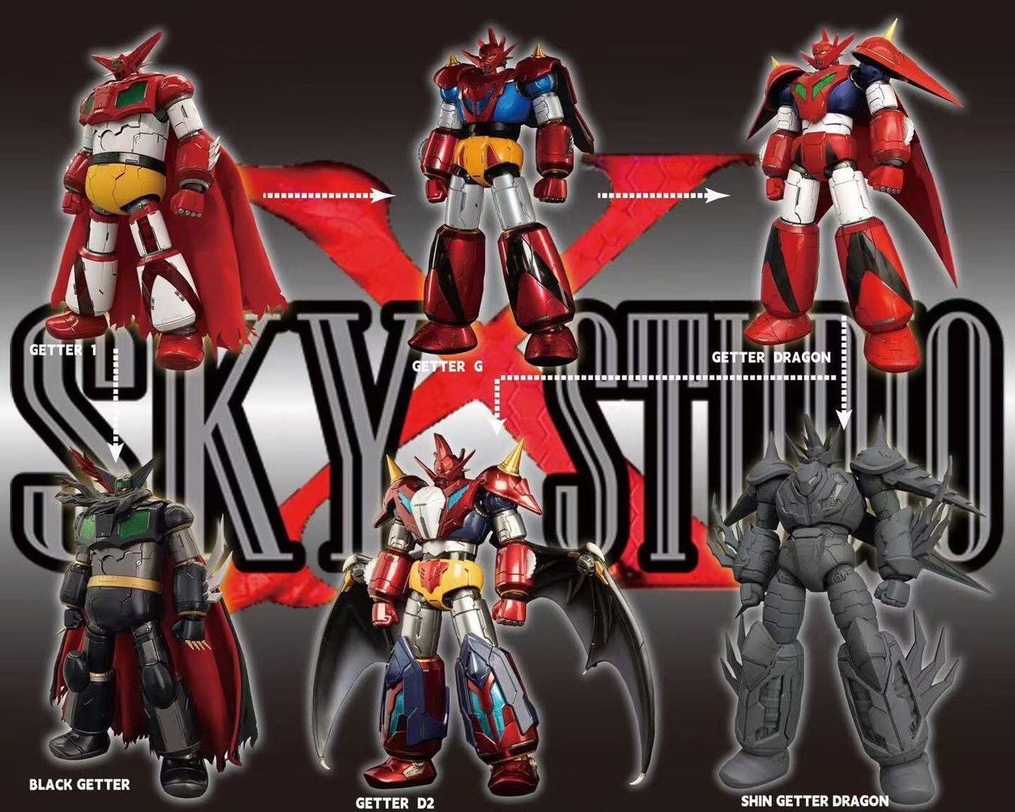 Pre-order : *Special Price* [ACGHK 2025 Event Exclusive] SXD-17 Getter Robo D2 by Sky x Studio (Limited)