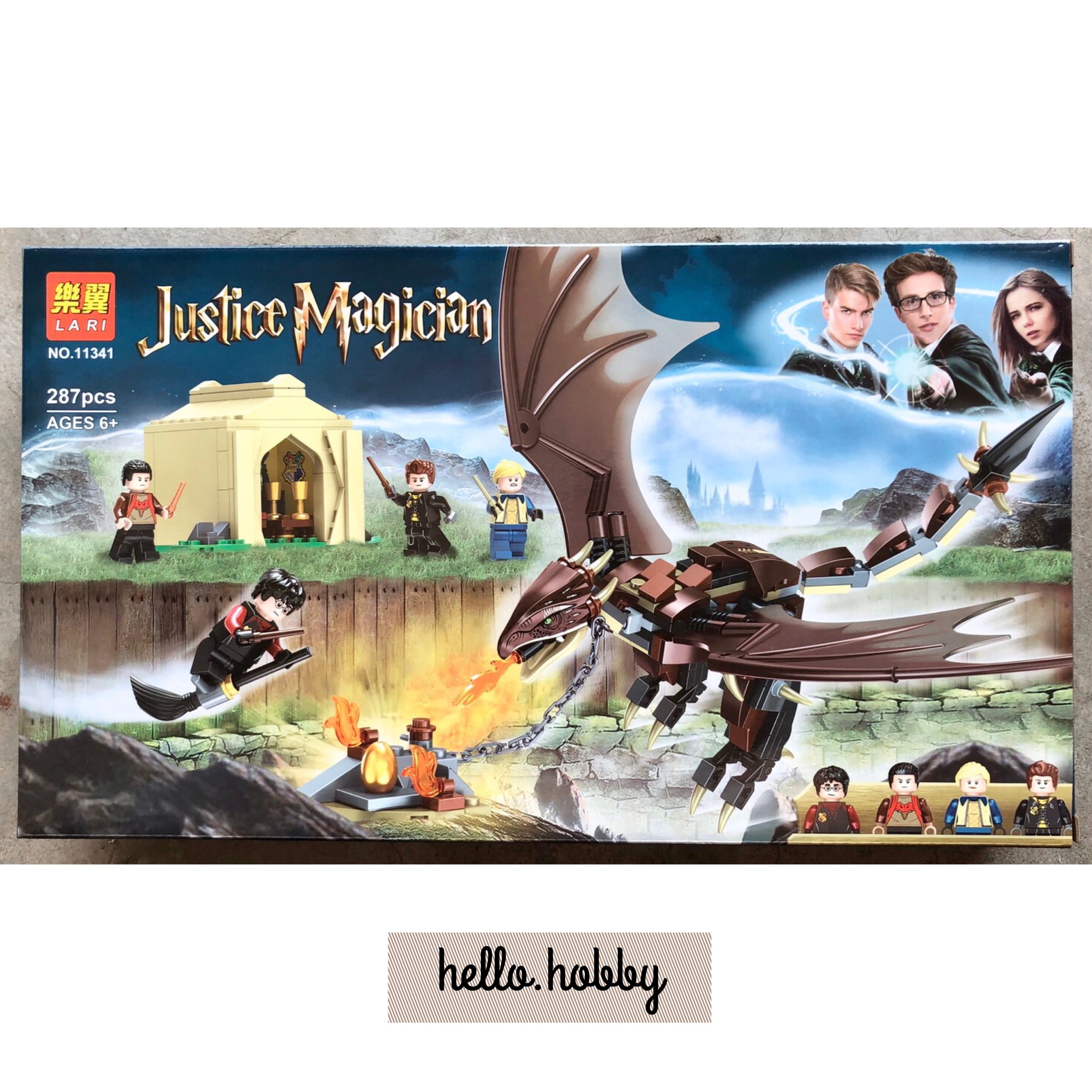 Lari 11341 Harry Potter - Hungarian Horntail Triwizard Challenge 287pcs