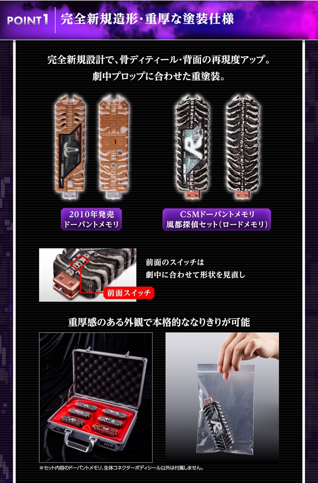 Masked Rider W - COMPLETE SELECTION MODIFICATION (CSM) - Memory Fuuto PI Set by Premium Bandai (Limited มีกล่องน้ำตาล)