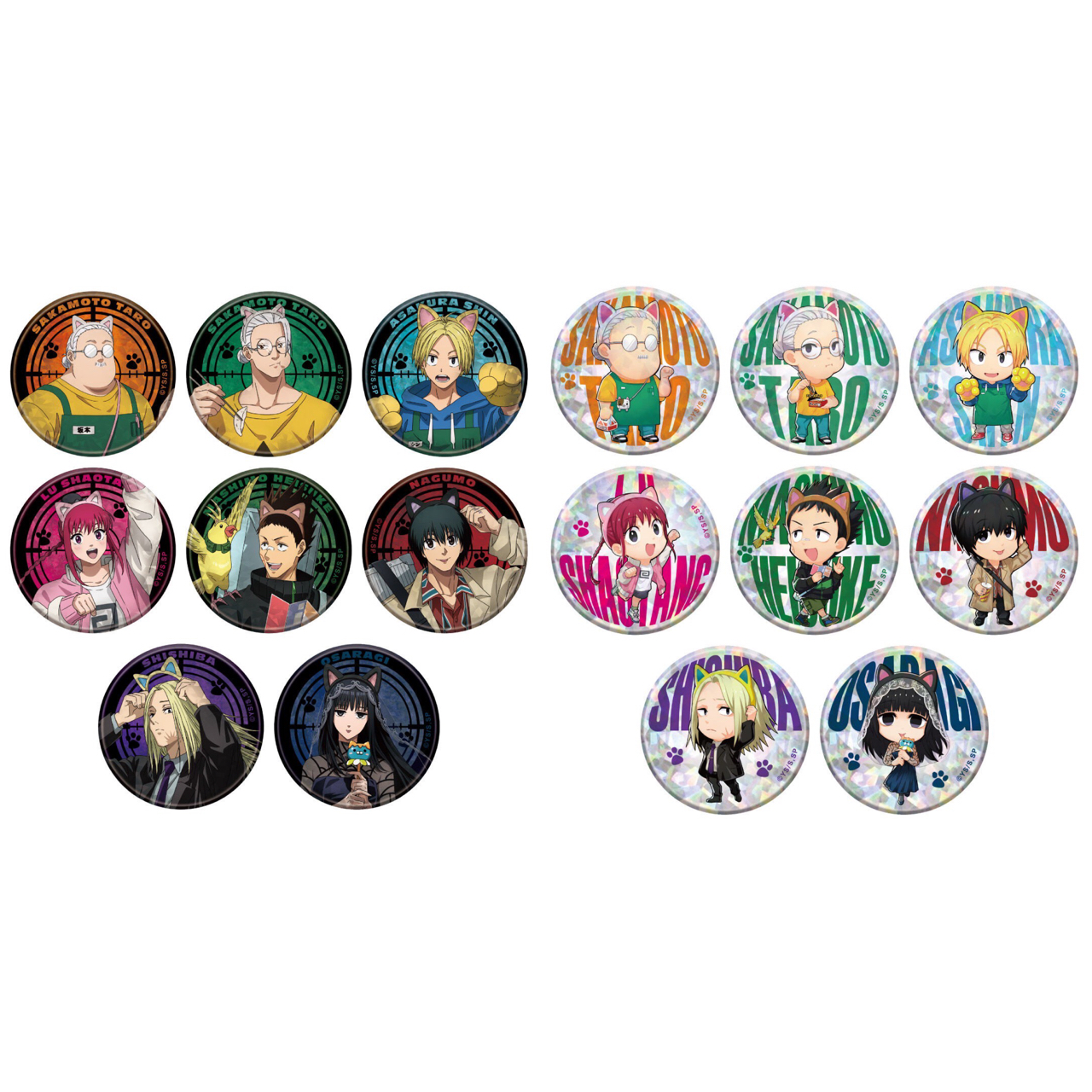 PRE-ORDER : TV Anime "SAKAMOTO DAYS" in NAMJATOWN ~Infiltration Mission Complete!~ Can Badge Collection A / B