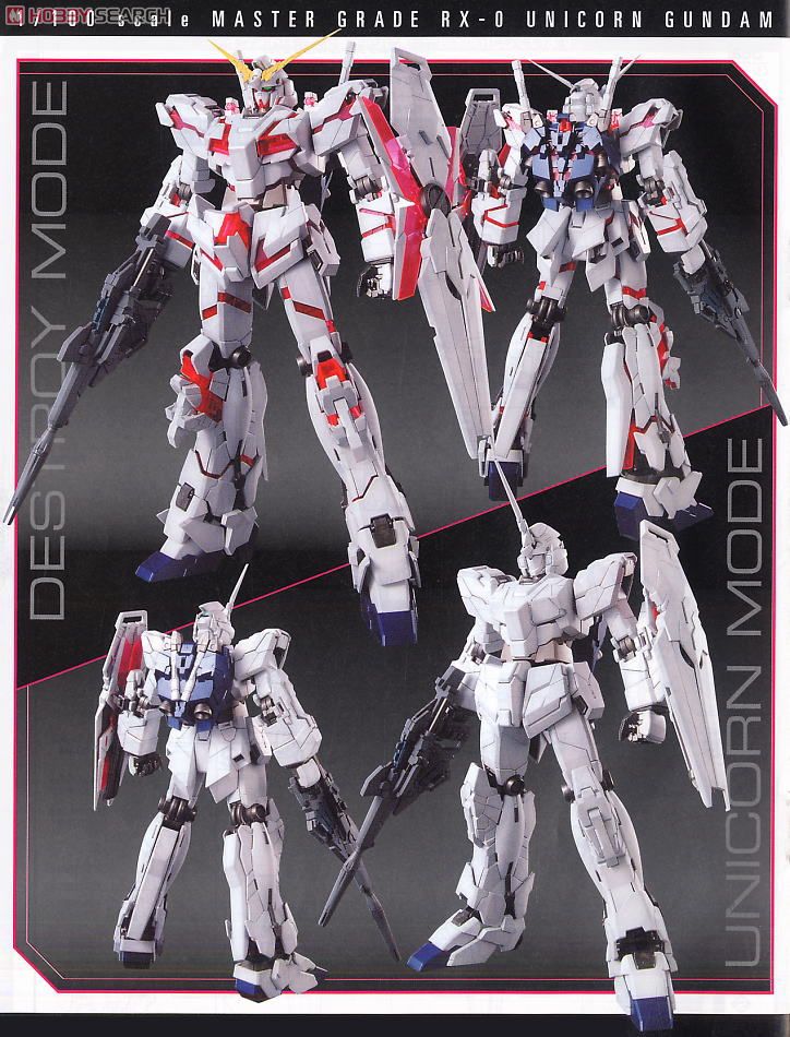 MG 1/100 RX-0 Unicorn Gundam Full Psycho-Frame (OVA Ver.) by Bandai