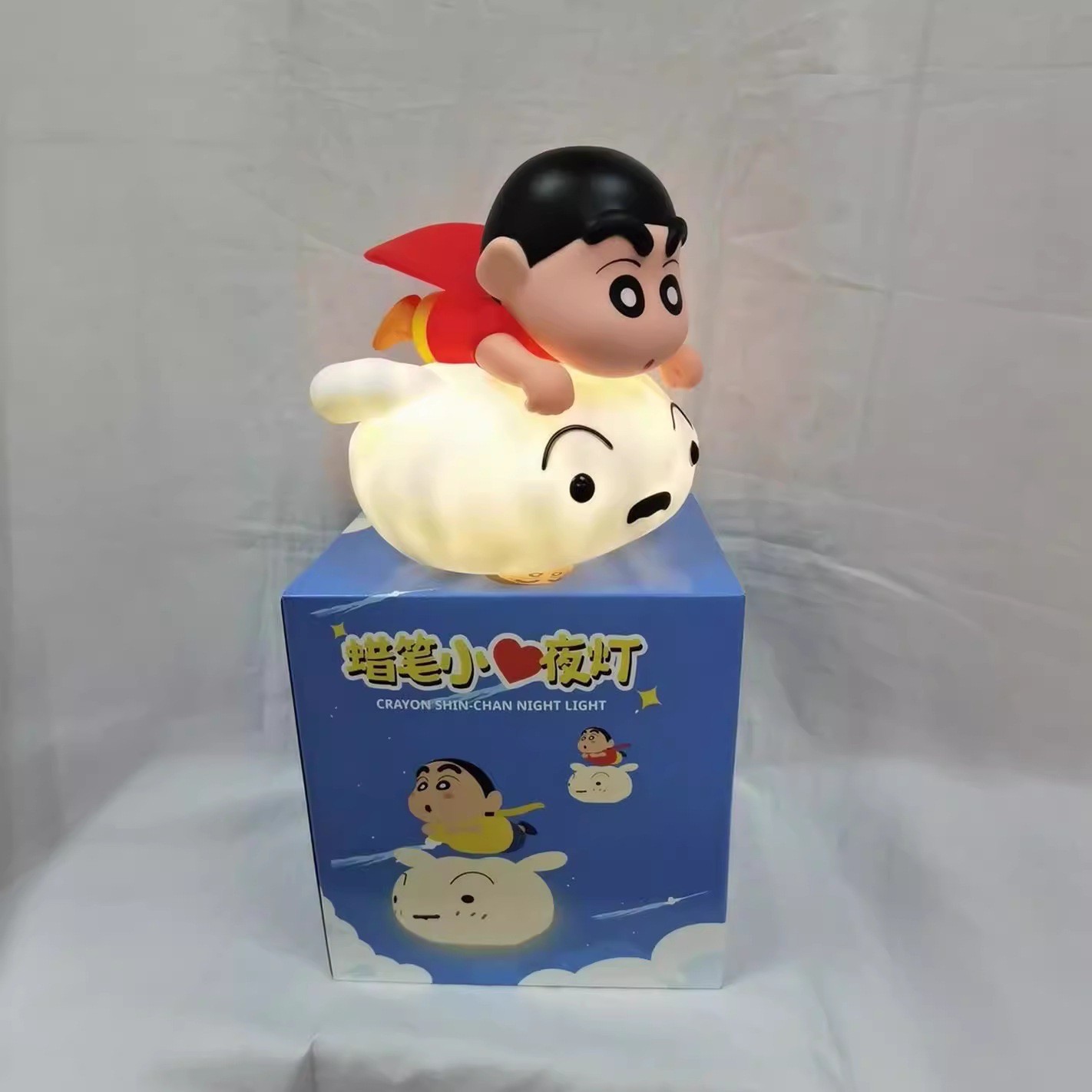 โคมไฟชินจัง - Crayon Shinchan Riding Shiro Night Light Lamp