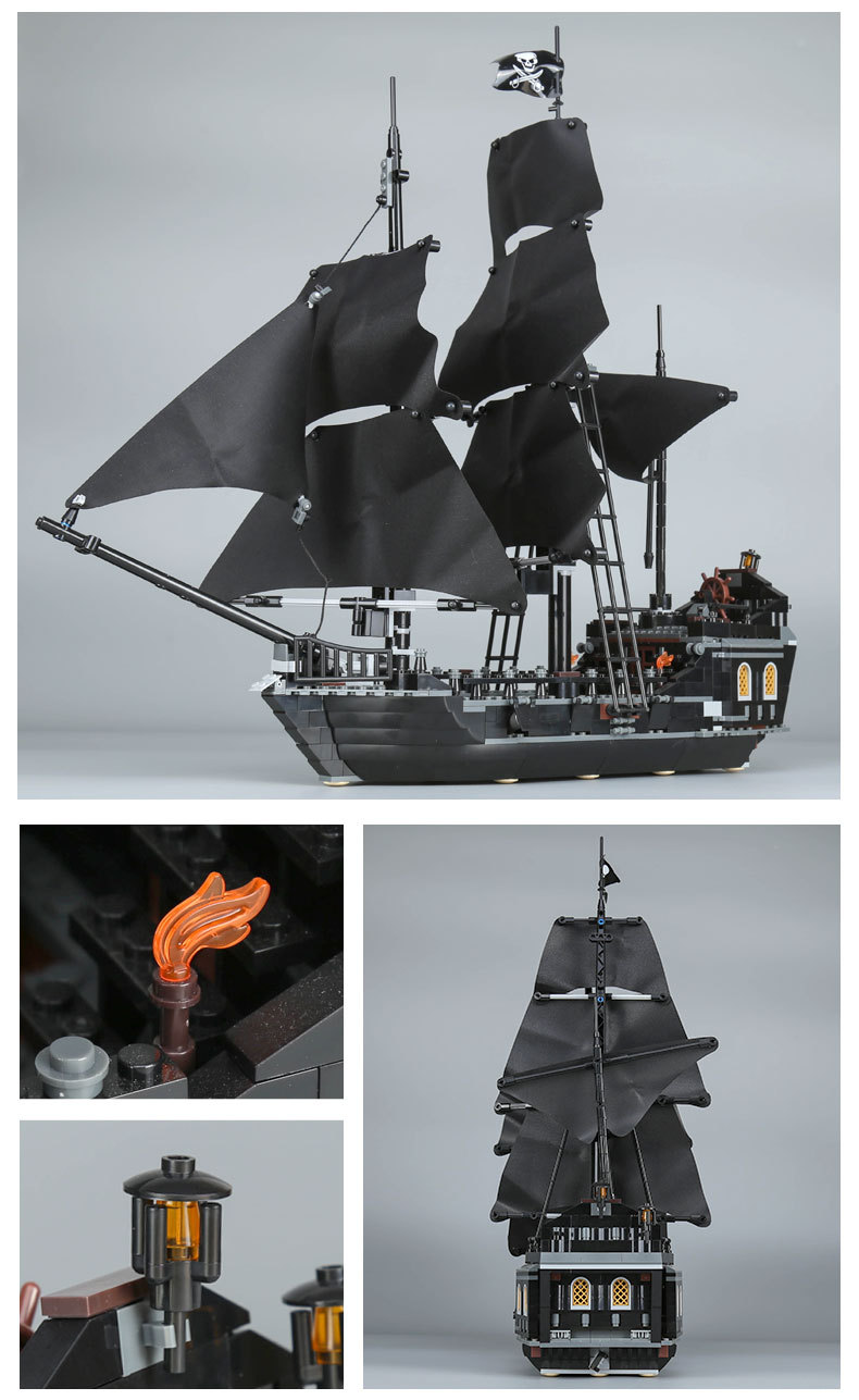 Lion King 180045 Pirates of the Carribbeans The Black Pearl 808pcs