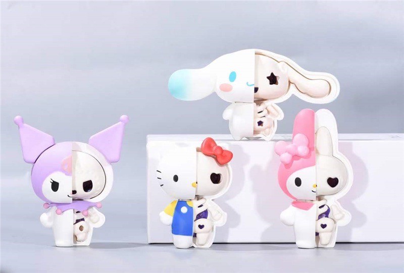 โมเดล Sanrio - Kaitai Fantasy - Sanrio Mix Half-Skeleton