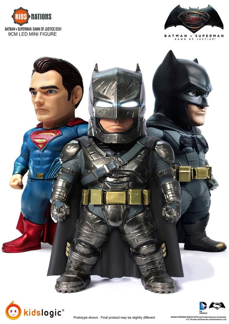 Pre-order : Kids Nations DC01, Batman, Superman, Armored Batman, Set of 3, Batman V Superman by Kids Logic