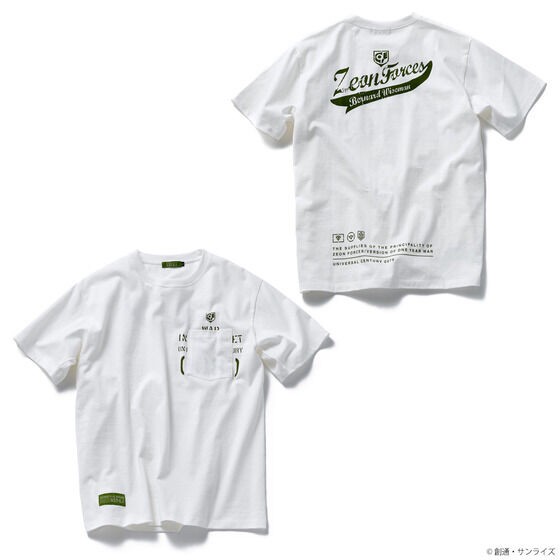 PRE-ORDER : STRICT-G.ARMS "Mobile Suit Gundam 0080: War in the Pocket" Pocket T-shirt WAR IN THE POCKET