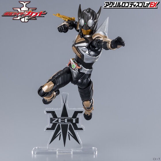 PRE-ORDER : Acrylic Logo Display EX Kamen Rider Kabuto : ZECT (with DX Kabuto Zector Raise Buckle)
