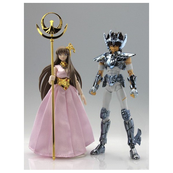 Saint Seiya Saint Cloth Myth Pegasus Seiya (Revived Bronze Cloth/Broken Ver.) And Saori Kido Original Color Edition by Tamashii Features Vol.2