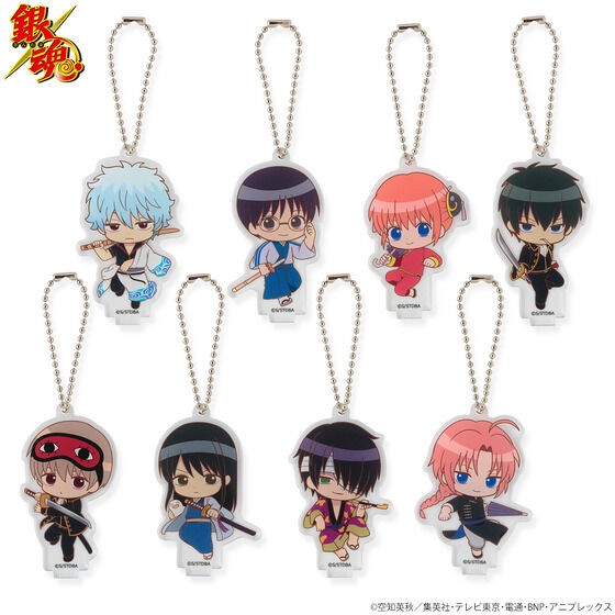 PRE-ORDER : [Hapikuro!] Gintama SD Acrylic Stand Keychain (8 types in total) (Random)