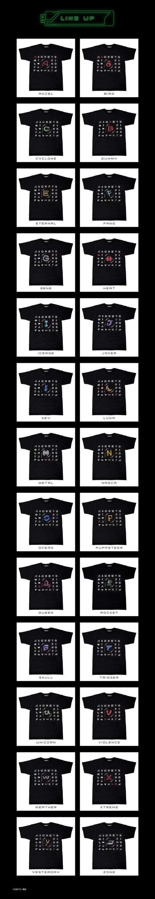 PRE-ORDER : [Hapikuro!] Kamen Rider W FOREVER AtoZ / Fate T-shirt T2 (Random)