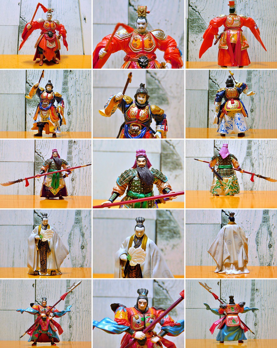 ฟิกเกอร์ สามก๊ก Kihachiro Kawamoto Romance of the Three Kingdoms Figure Collection vol. 1-2 (Set of 5) by Kaiyodo