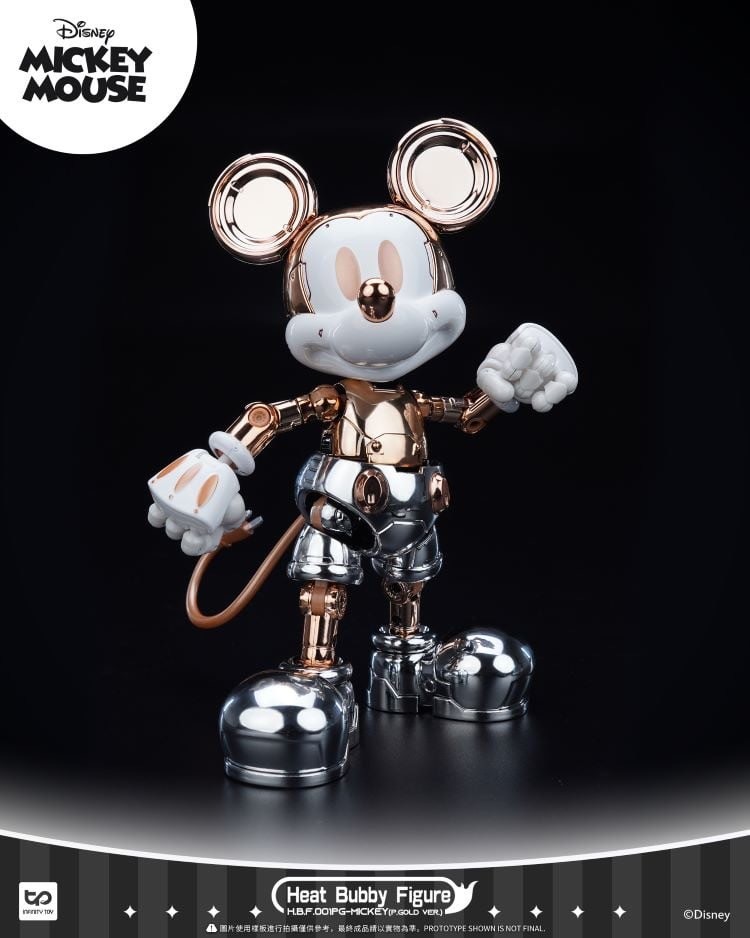 Heat Bubby Figure - Disney - Mickey Mouse Mysterious Exhibition Limited Golden / Blue Version by INFINITY TOYS (HeatBoys)