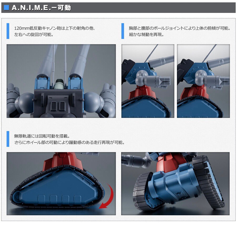 PRE-ORDER : Robot Spirit <SIDE MS> RX-75 GUN TANK MASS PRODUCTION TYPE ver. A.N.I.M.E.