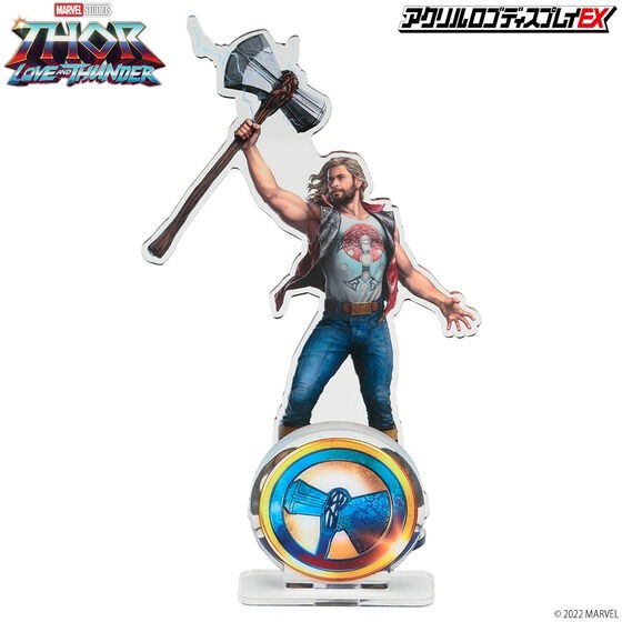 PRE-ORDER : Acrylic Logo Display EX MARVEL Thor: Love and Thunder Storm Breaker / Mjolnir Mark