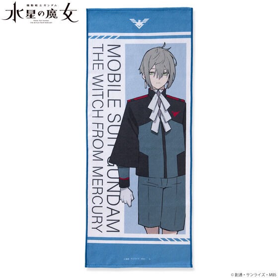 PRE-ORDER : Mobile Suit Gundam The Witch from Mercury Illustration by Mr. Mogumo Face Towel