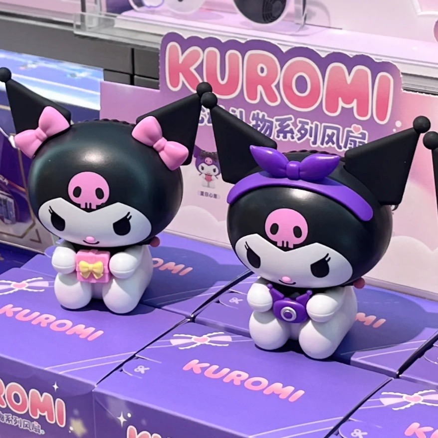 พัดลมมือถือ Blindbox Sanrio Kuromi Cinnamoroll Outing Heartbeat Portable Fan by Moetch