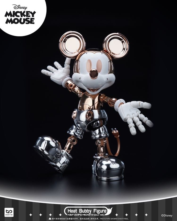 Heat Bubby Figure - Disney - Mickey Mouse Mysterious Exhibition Limited Golden / Blue Version by INFINITY TOYS (HeatBoys)