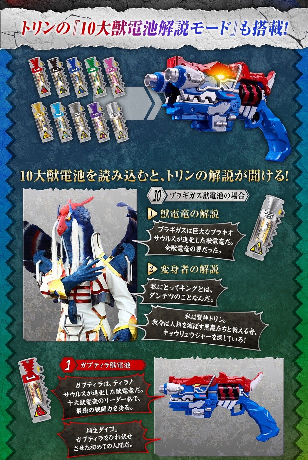 PRE-ORDER : GigaGaburevolver -MEMORIAL EDITION- 10 Zyudenchi Set