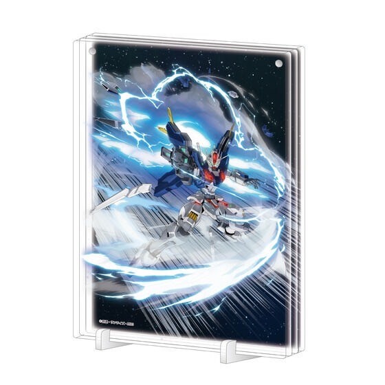 PRE-ORDER : Mobile Suit Gundam The Witch from Mercury Chara Pop Store Laminated Acrylic Illustration Board + Acrylic Stand Set