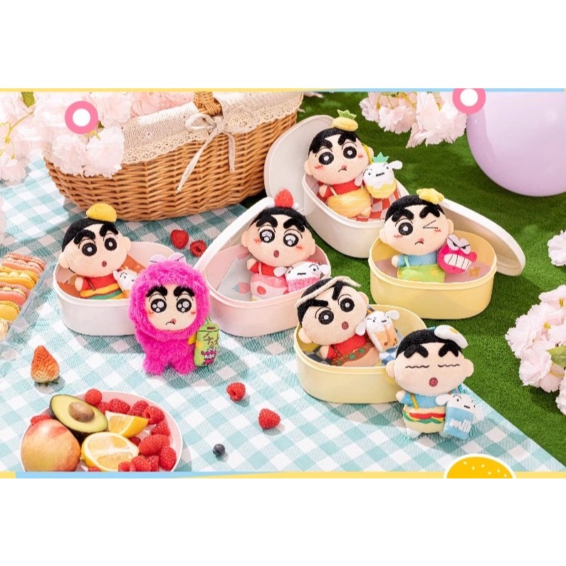 ตุ๊กตาพวงกุญแจชินจัง - Crayon Shinchan - Yummy Box - Afternoon Tea Time Plush Series by LDCX