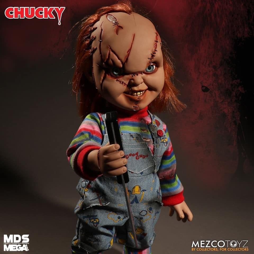 Pre-order : MDS MEGA SCALE Child’s Play: Bride of Chucky Talking Scarred Chucky (Re-issue) by Mezco Toyz