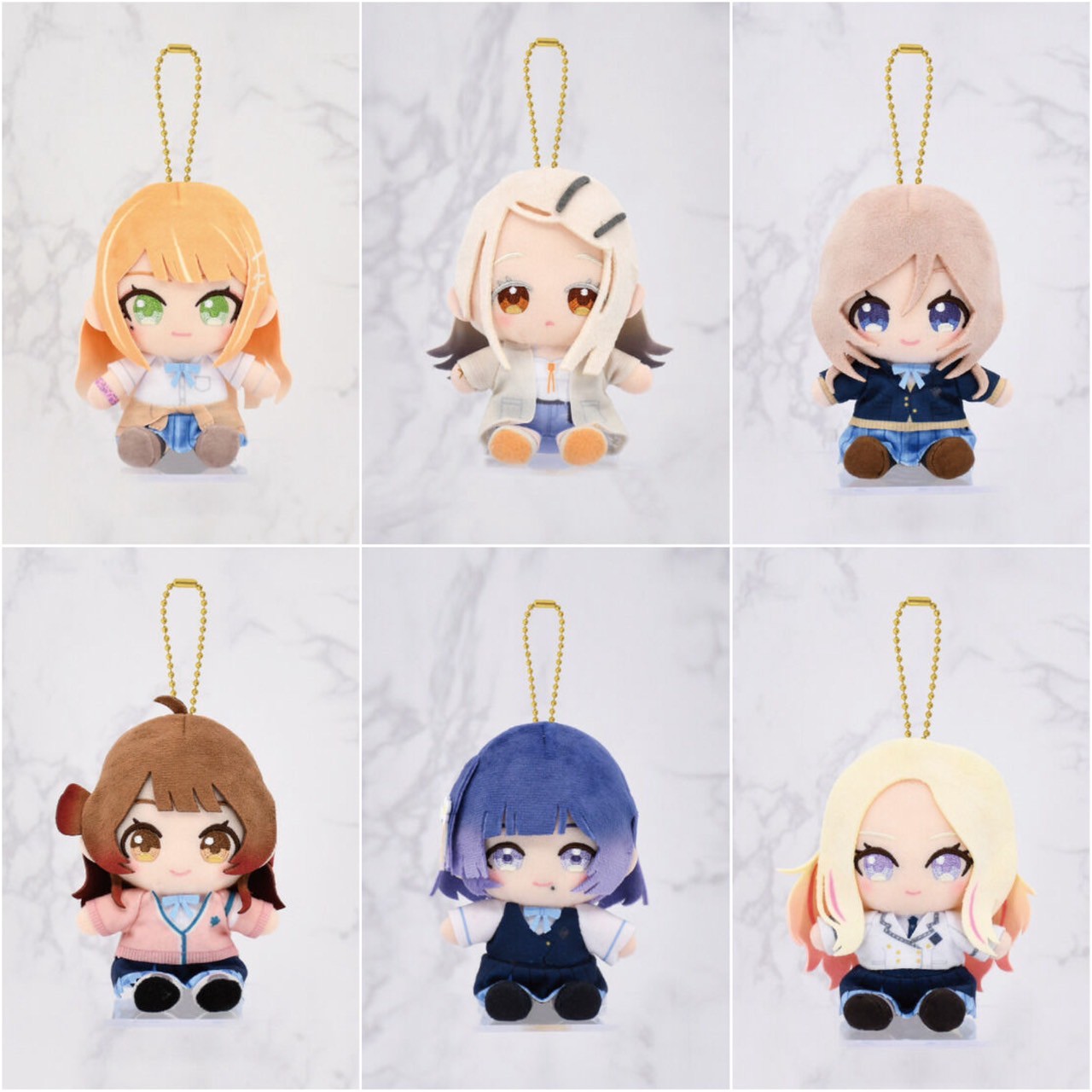 PRE-ORDER : Gakuen Idolmaster Chibi Stuffed Animal Sitting Mascot