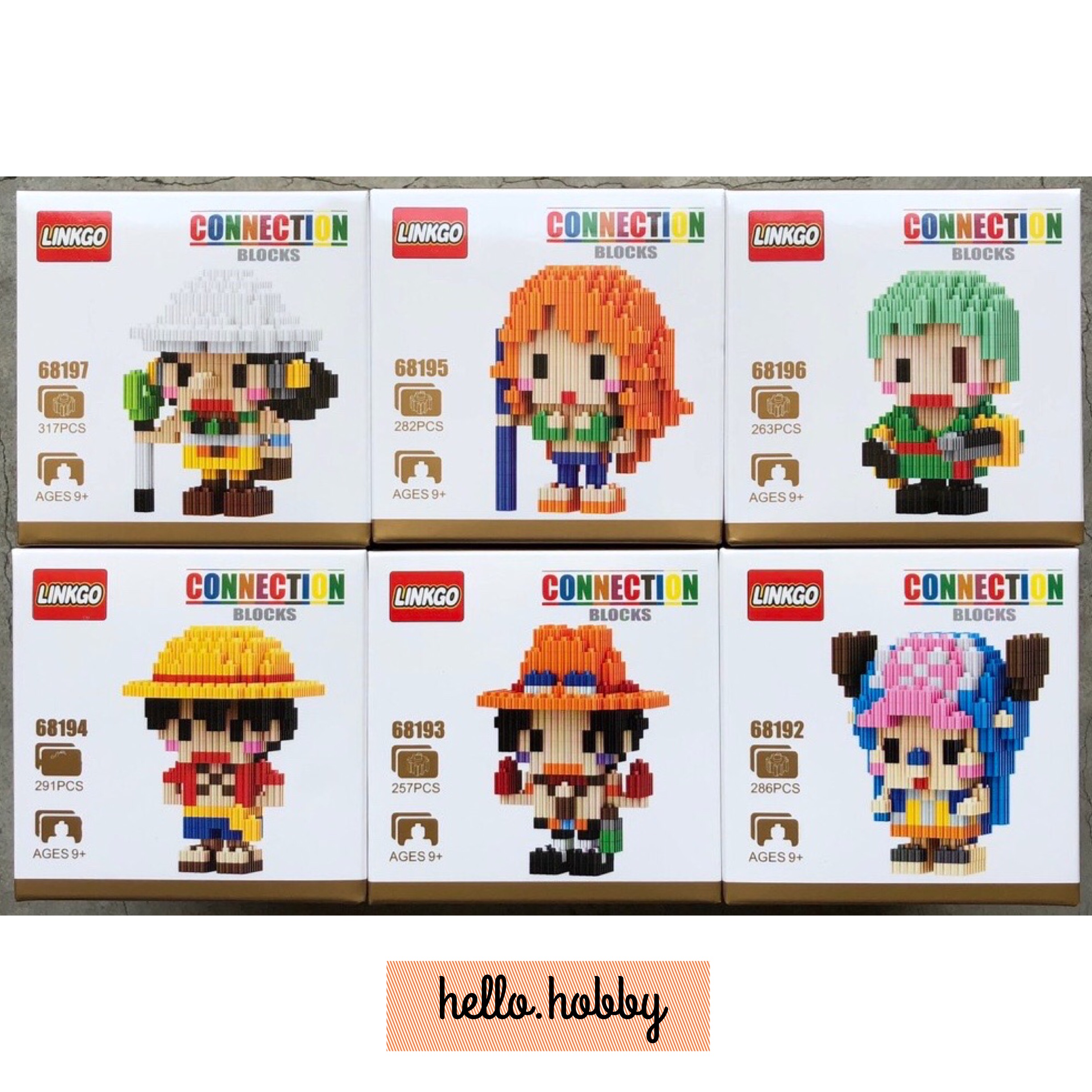 Linkgo 68192-68197 One Piece Set (แบบเฟือง)