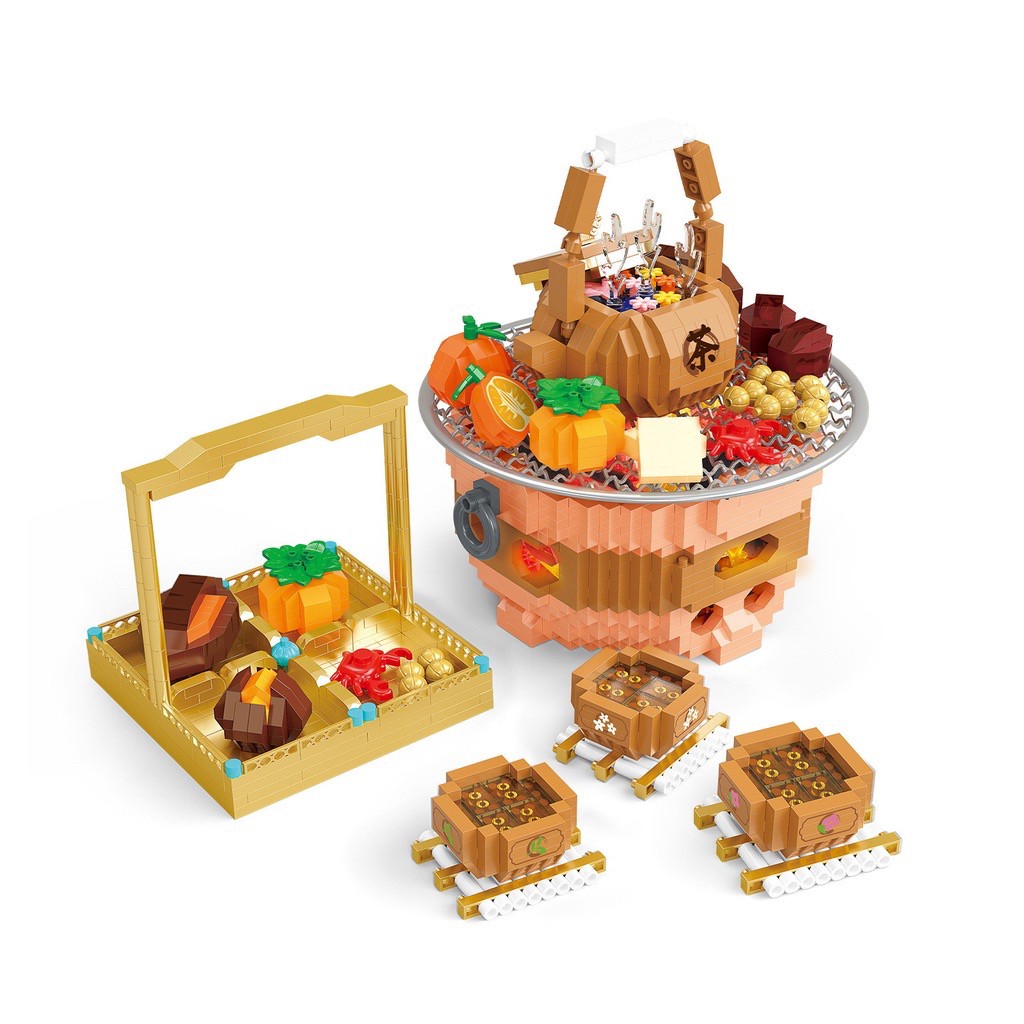 YKO P 2236 ชุดน้ำชา Boil Tea On The Fire 2533pcs (มีไฟ)