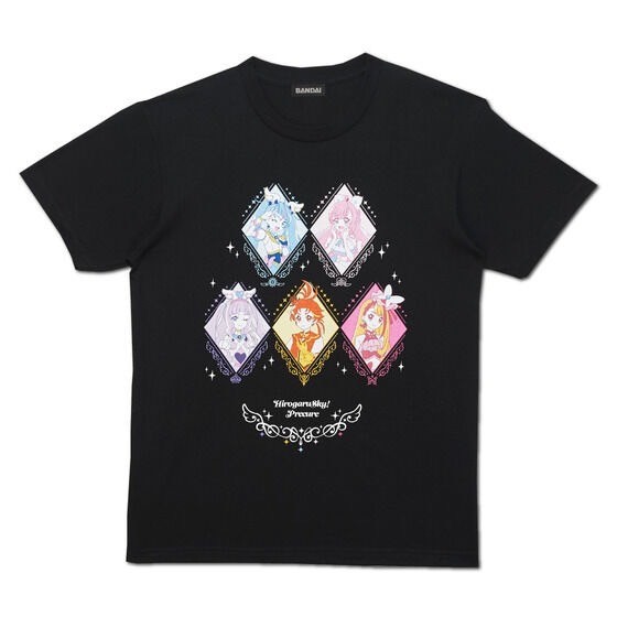 PRE-ORDER : Expanding Sky! Precure T-shirt 5 People Collection Design