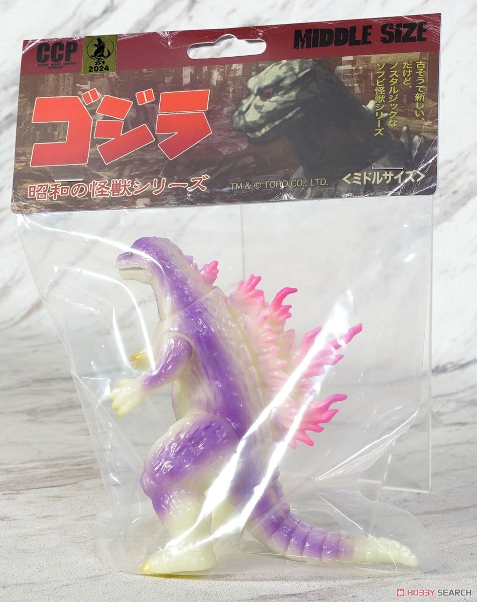 Godzilla - CCP Middle Size Series - Vol.10 Godzilla (1999) Luminous Purple Ver. Soft Vinyl (Lot JP) by CCP