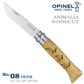 มีด Opinel No.8 stainless steel Animalia Deer (001620)