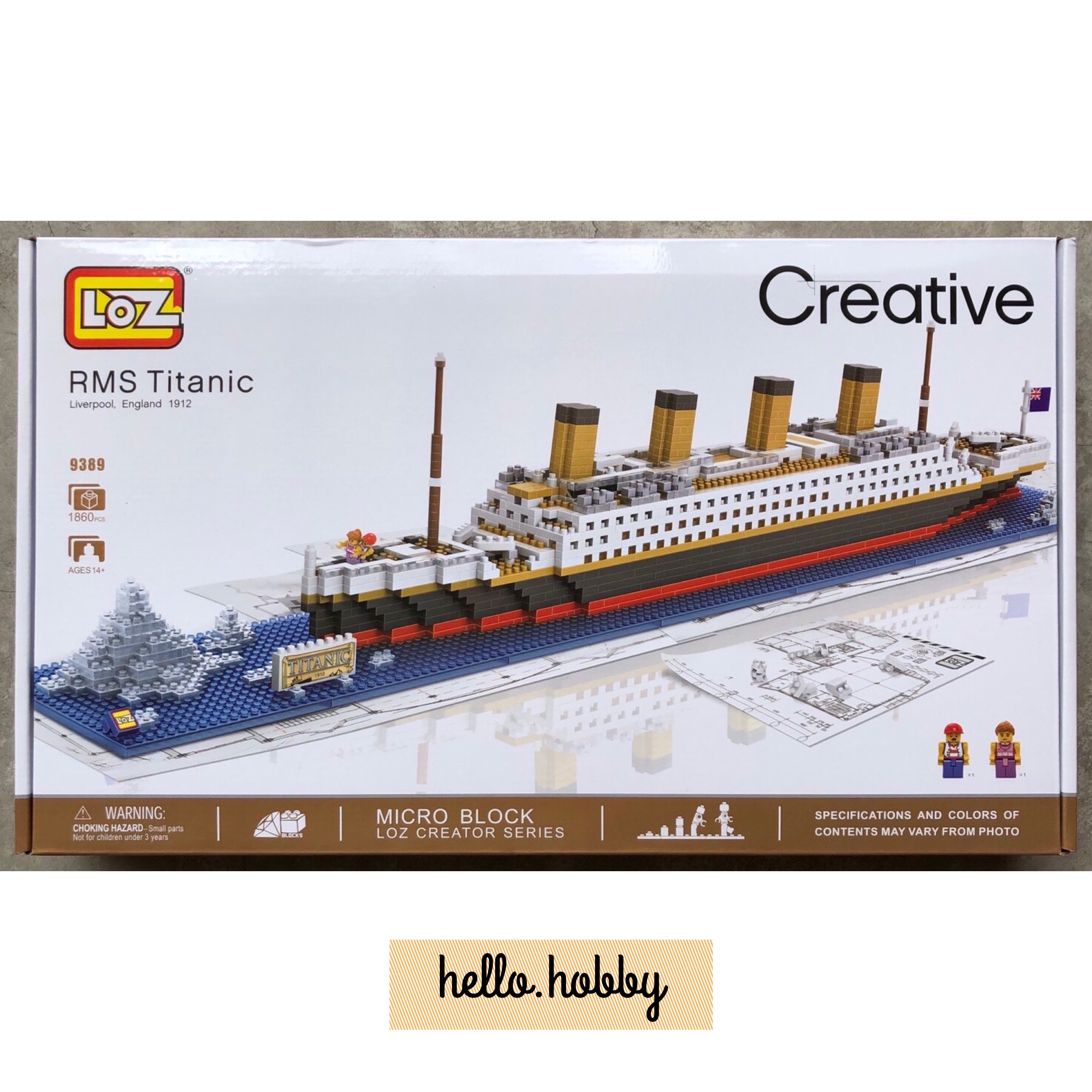 LOZ 9389 RMS Titanic 1860pcs