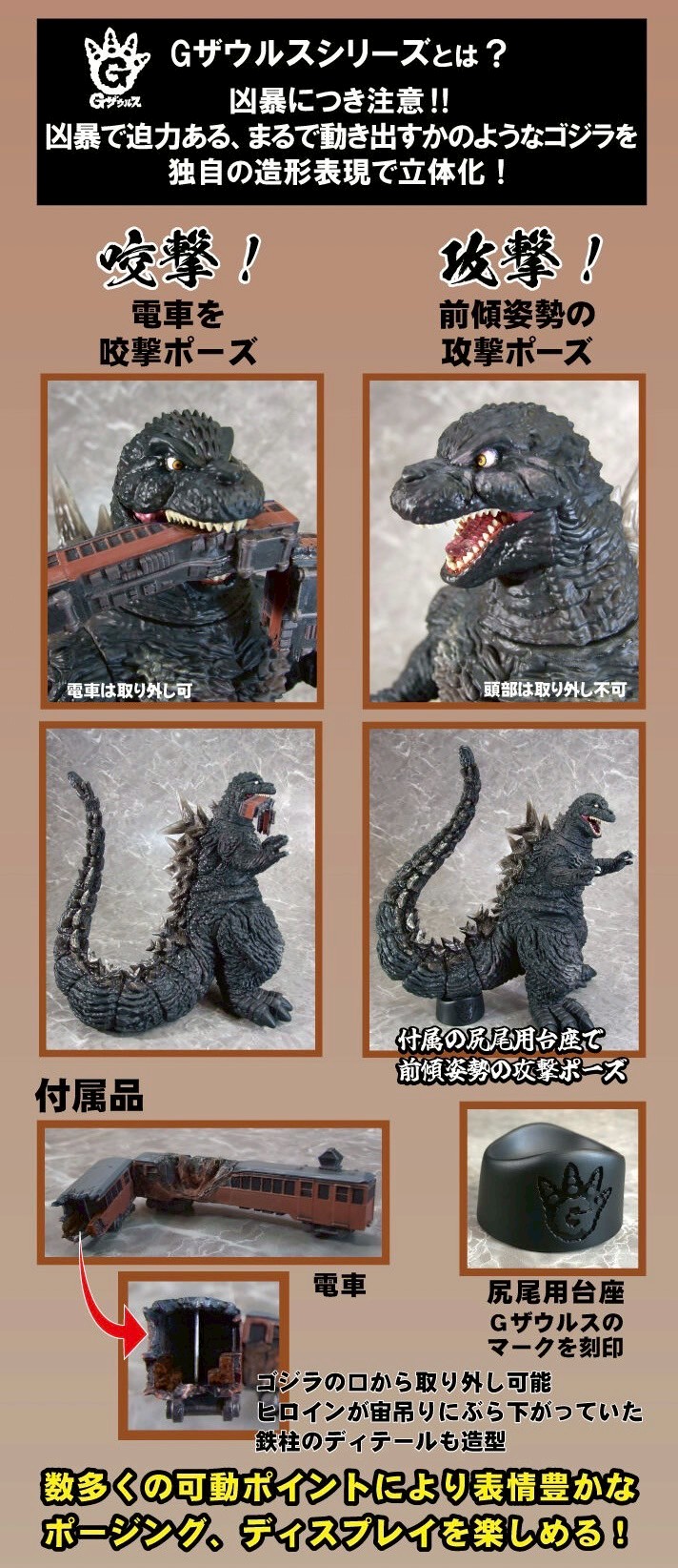 PRE-ORDER : G-Saurus Godzilla (2023) Train Biting Ver.