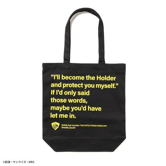 PRE-ORDER : STRICT-G "Mobile Suit Gundam The Witch from Mercury" Famous Lines Tote Bag