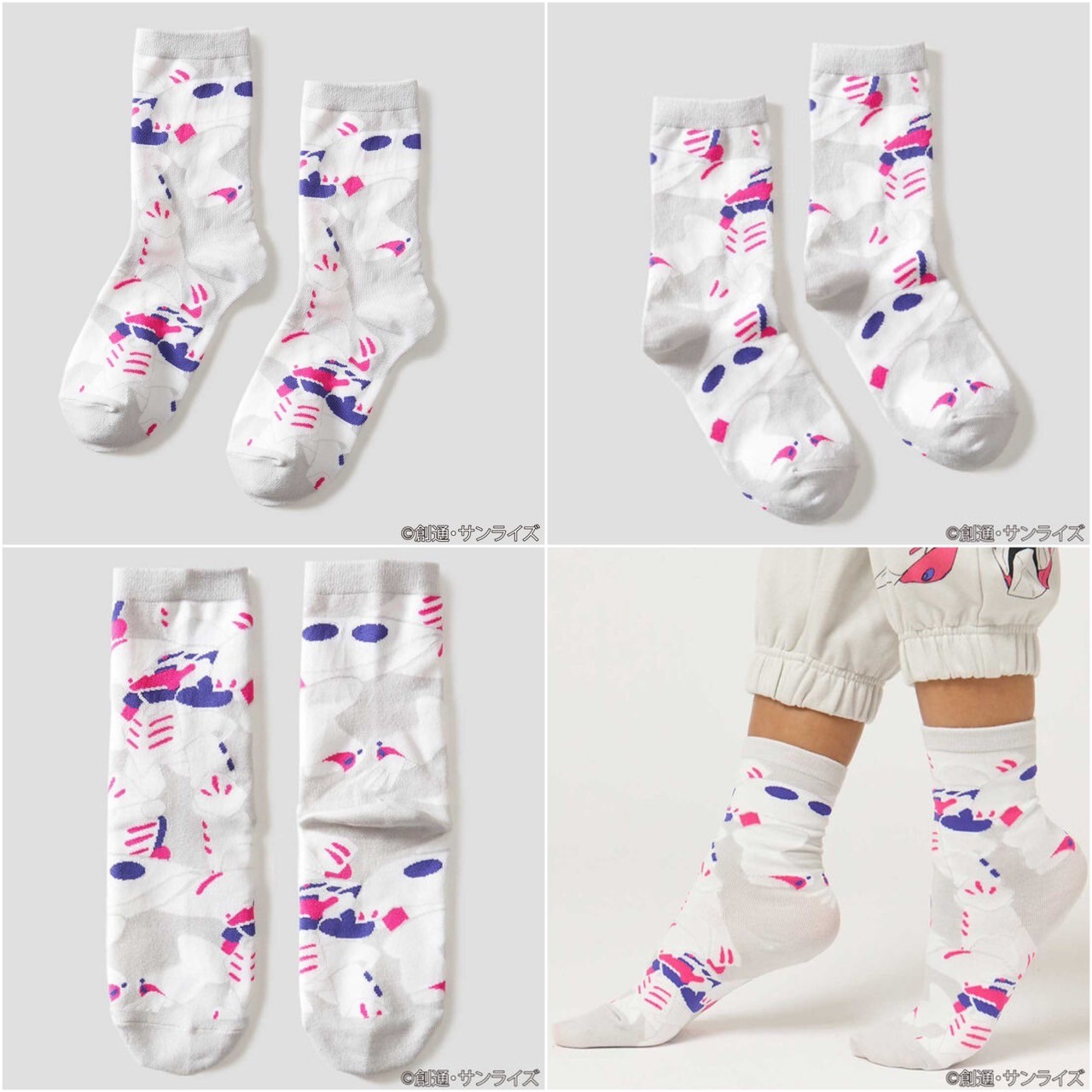 PRE-ORDER : STRICT-G graniph "Mobile Suit Z Gundam" Middle Socks