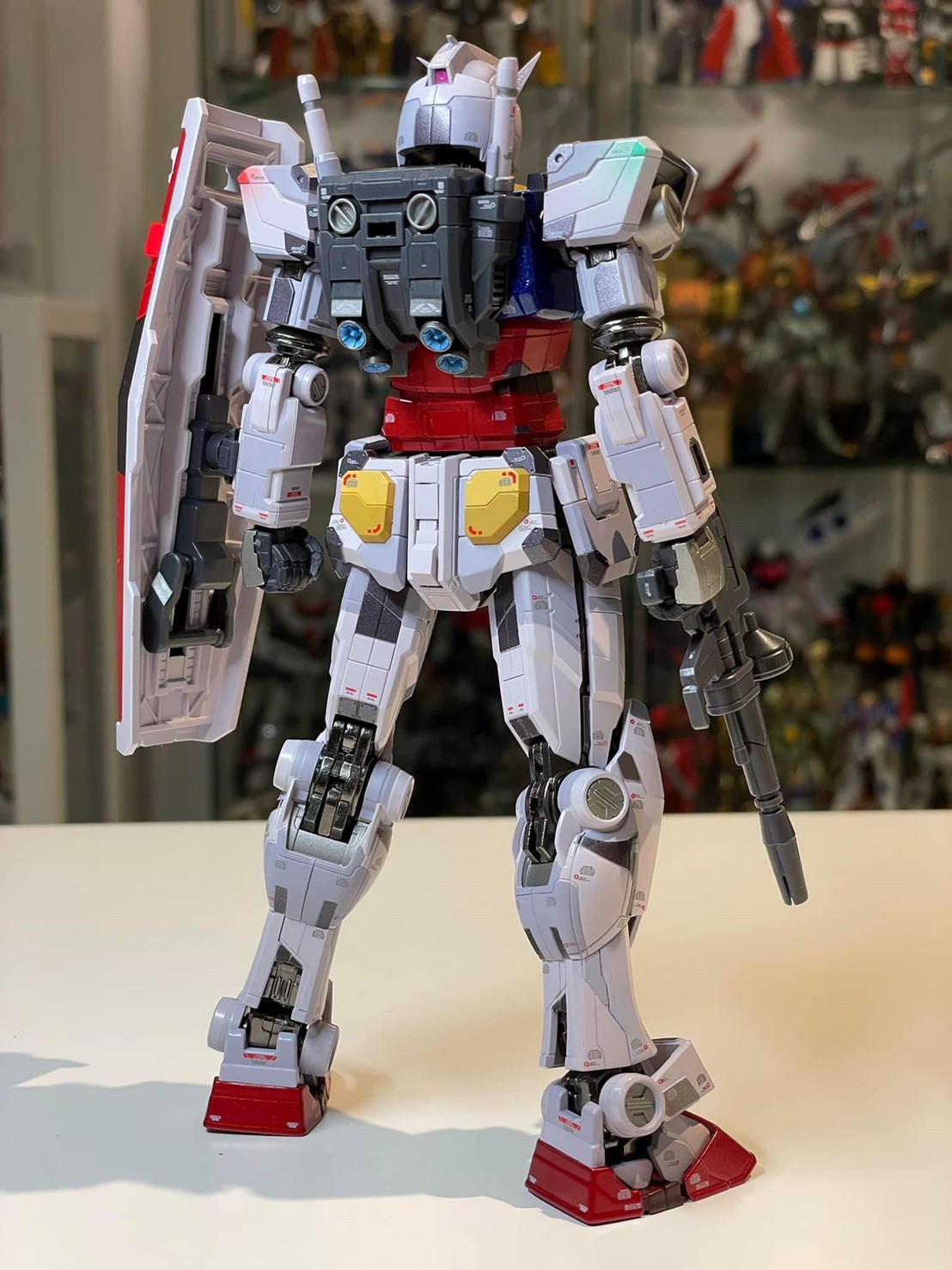 หุ่นเหล็ก Gundam - Chogokin X GUNDAM FACTORY YOKOHAMA RX-78F00 GUNDAM -Night illuminated ver.- by Premium Bandai (Lot JP มีกล่องน้ำตาล