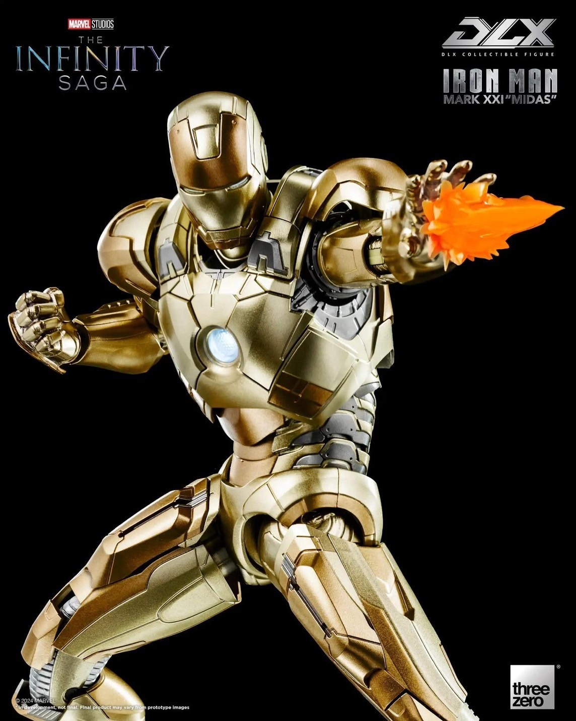 Pre-order : Marvel Studios: The Infinity Saga DLX Iron Man Mark 21 “Midas” by Threezero