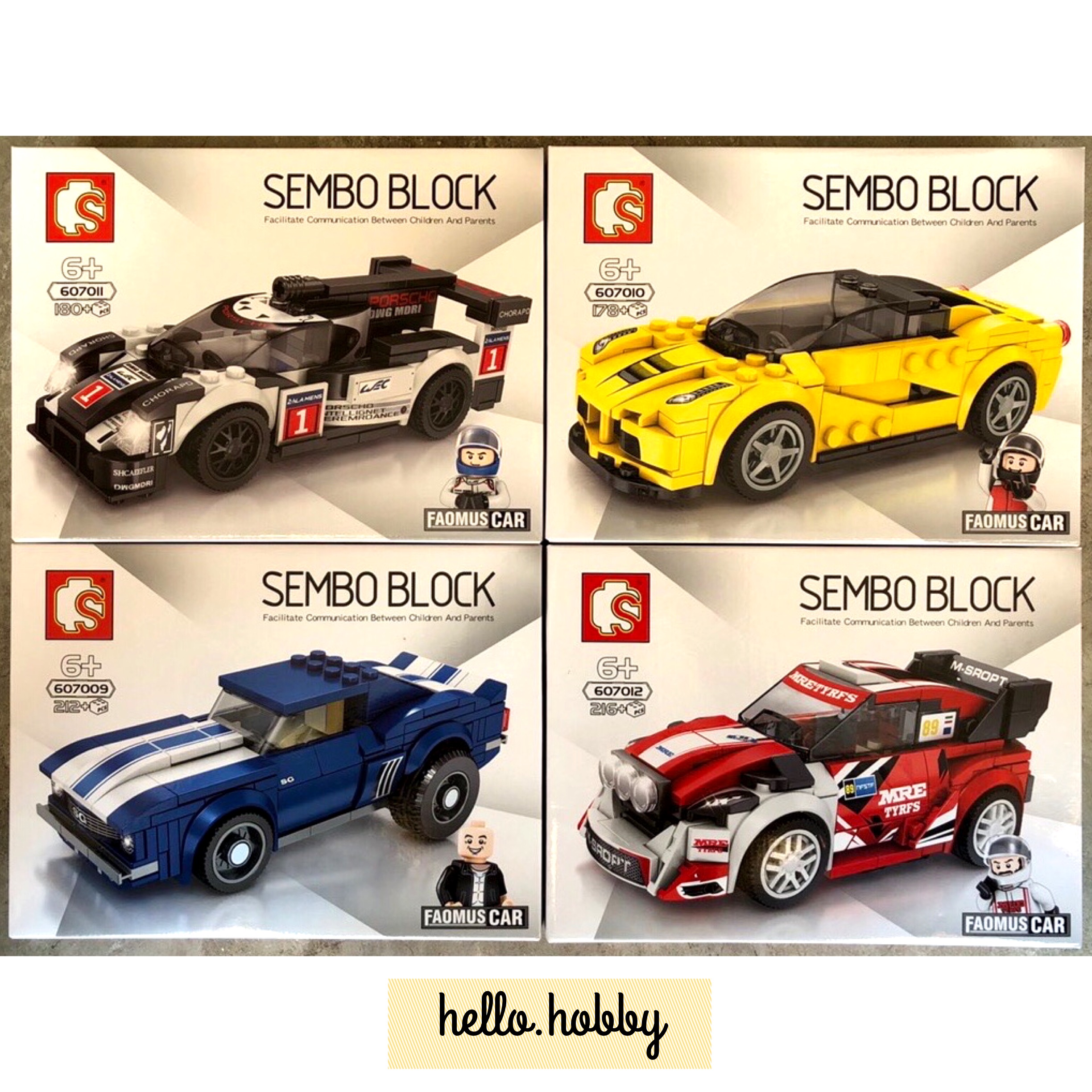 Sembo 607009-607012 Speed Champions