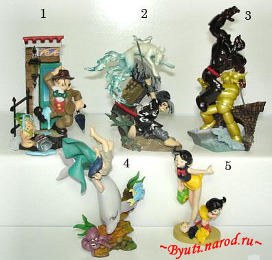 Tezuka Osamu Mini Vignette Anthology Vol.2 (Set of 5) by Kaiyodo