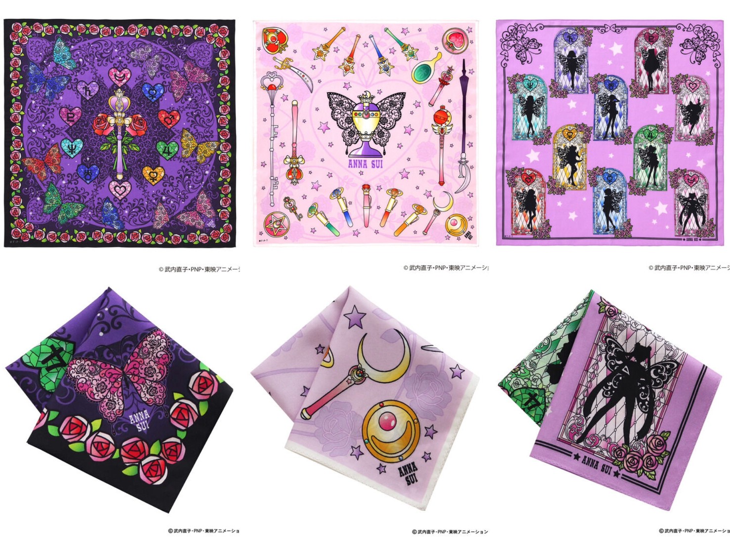 PRE-ORDER : Sailor Moon x ANNA SUI Print Handkerchief