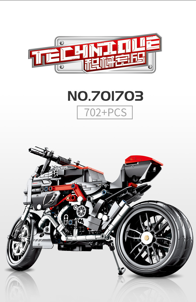 Sembo block 701703 ducati 702pcs