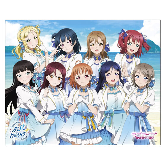 PRE-ORDER : Love Live! Sunshine!! Uranohoshi Girls' High School Store Aqours 9th Anniversary Canvas Board