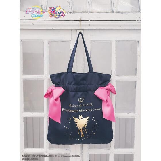 PRE-ORDER : [Maison de FLEUR] Theatrical version "Sailor Moon Cosmos" Double Ribbon Tote Bag