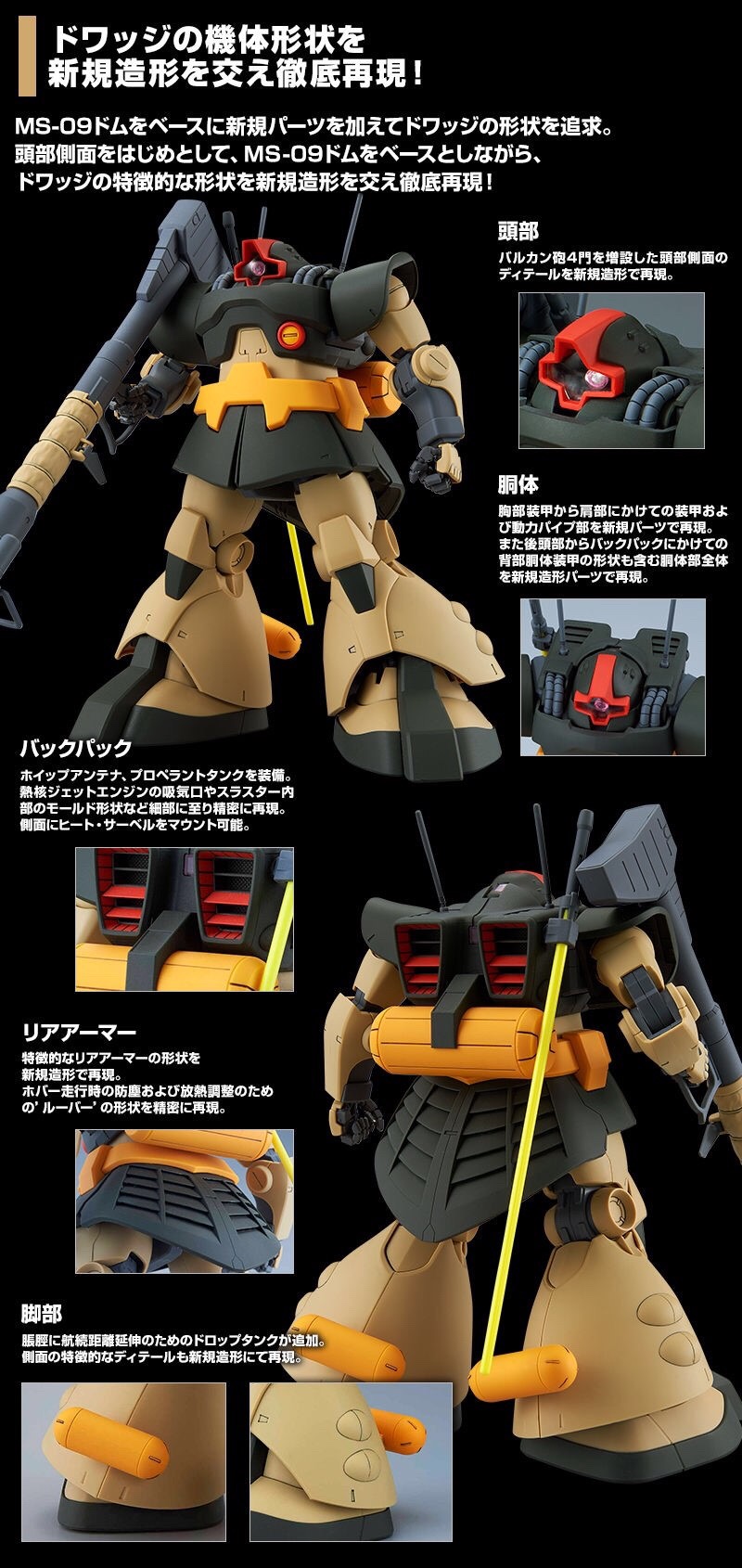 PRE-ORDER : MG 1/100 DWADGE PLASTIC MODEL